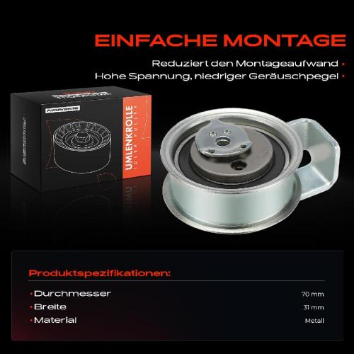 1x Spannrolle Riemenspanner für VW Passat Audi A4 8D A6 4B Seat Skoda Bild 1x Spannrolle Riemenspanner für VW Passat Audi A4 8D A6 4B Seat Skoda