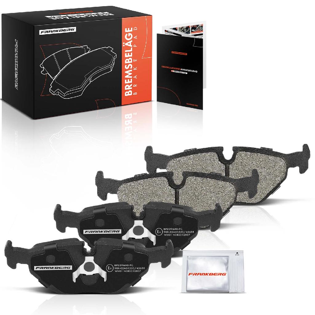 4x Bremsbeläge Hinterachse für BMW 3er Cabriolet E30 E36 E30 E36 E34 E32 E36 1985-2003
