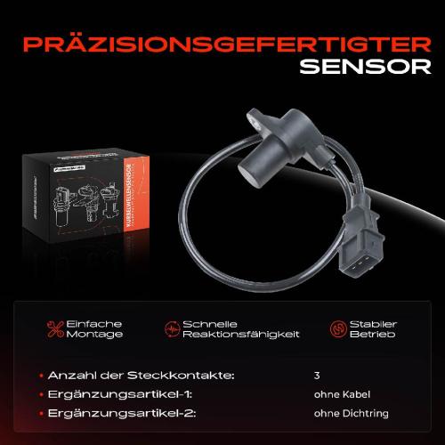 Frankberg 1x Kurbelwellensensor Impulsgeber für Fiat Punto 176 Hyundai H-1 A1 KIA Clarus Sportage SUV K00 Bild Frankberg 1x Kurbelwellensensor Impulsgeber für Fiat Punto 176 Hyundai H-1 A1 KIA Clarus Sportage SUV K00