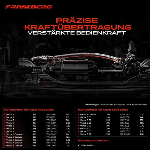 1x Seilzug Feststellbremse Hinterachse beidseitig für Opel Vectra B CC Caravan J96 1995-2002 Bild 1x Seilzug Feststellbremse Hinterachse beidseitig für Opel Vectra B CC Caravan J96 1995-2002