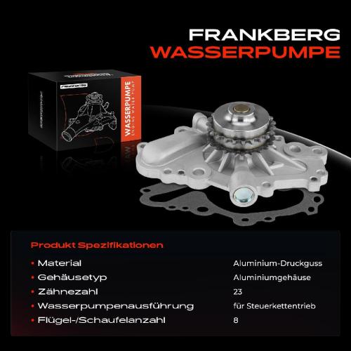 1x Wasserpumpe Kühlwasserpumpe für Chrysler 300 C LX 300 M LR Sebring JR Dodge Avenger Journey 2.7L Bild 1x Wasserpumpe Kühlwasserpumpe für Chrysler 300 C LX 300 M LR Sebring JR Dodge Avenger Journey 2.7L