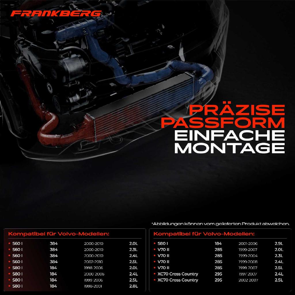 1x Ladeluftkühler Turbokühler für Volvo S60 I S80 I V70 II XC70 1997-2010 2.0L-3.0L