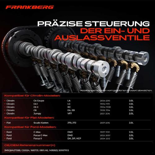 1x Nockenwelle für Citroën C4 C8 Fiat Scudo Ford C-Max Galaxy WA6 Peugeot Bild 1x Nockenwelle für Citroën C4 C8 Fiat Scudo Ford C-Max Galaxy WA6 Peugeot