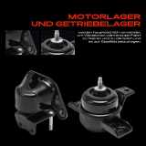 3x Motorlager Getriebelagerlager Vorne und Hinten für Hyundai Santa Fé II CM 2.7L 2006-2009