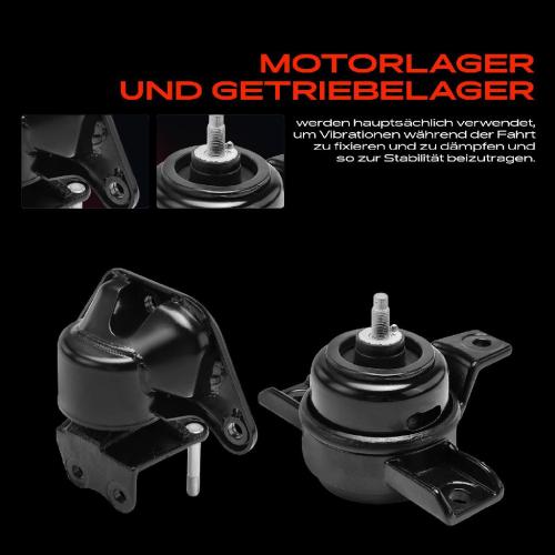 3x Motorlager Getriebelagerlager Vorne und Hinten für Hyundai Santa Fé II CM 2.7L 2006-2009 Bild 3x Motorlager Getriebelagerlager Vorne und Hinten für Hyundai Santa Fé II CM 2.7L 2006-2009