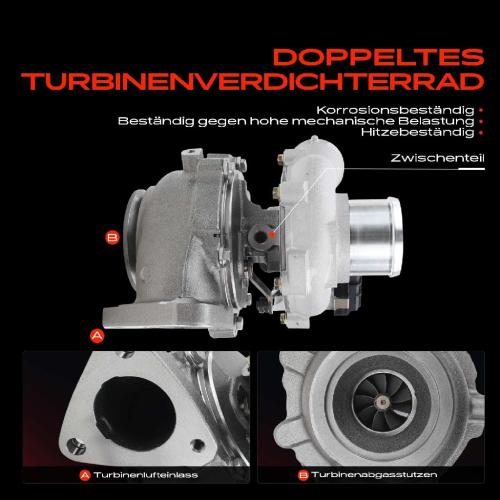 1x Abgasturbolader für Citroën Jumper Bus Jumper Kasten Jumper Pritsche/Fahrgestell Peugeot Boxer Bus Kasten Bild 1x Abgasturbolader für Citroën Jumper Bus Jumper Kasten Jumper Pritsche/Fahrgestell Peugeot Boxer Bus Kasten