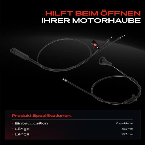 2x Motorhaubenzug für BMW X3 E83 2.0L 2.5L 2004-2008 Bild 2x Motorhaubenzug für BMW X3 E83 2.0L 2.5L 2004-2008