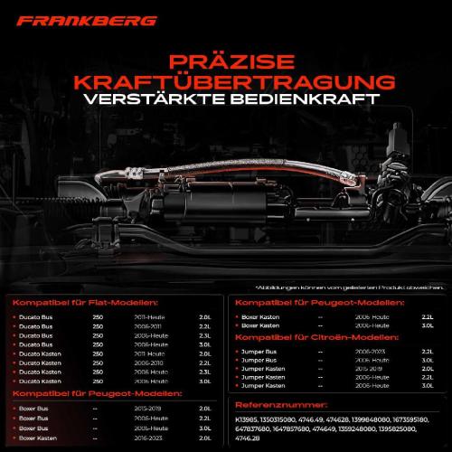 1x Seilzug Feststellbremse Vorderachse beidseitig für Fiat Ducato Bus Citroën Jumper Peugeot Bild 1x Seilzug Feststellbremse Vorderachse beidseitig für Fiat Ducato Bus Citroën Jumper Peugeot