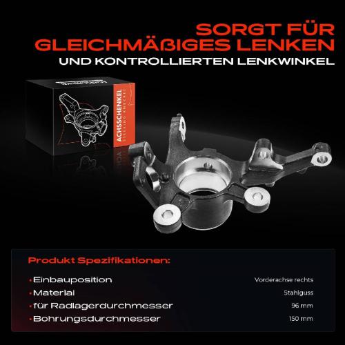 1x Achsschenkel Radaufhängung Vorderachse Rechts für Land Rover Range Rover III LM IV Bild 1x Achsschenkel Radaufhängung Vorderachse Rechts für Land Rover Range Rover III LM IV