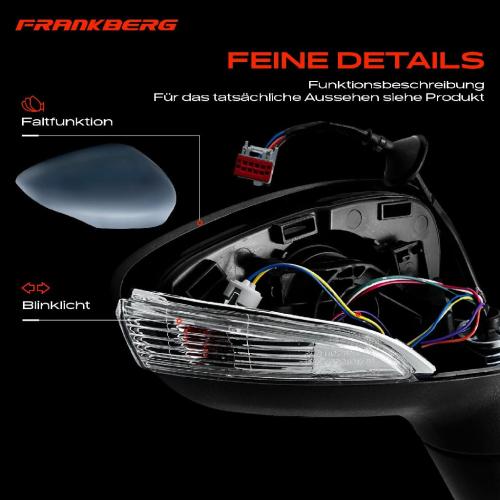 Frankberg 1x Au enspiegel Links f r Ford Fiesta VI CB1 CCN 1.2L 1.4L 1.6L 2008-2012 Bild Frankberg 1x Au enspiegel Links f r Ford Fiesta VI CB1 CCN 1.2L 1.4L 1.6L 2008-2012