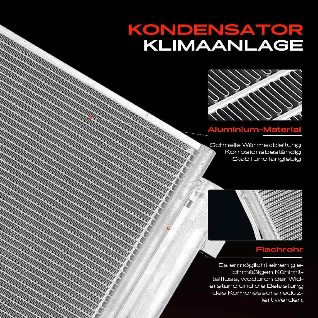 1x Kondensator Klimaanlage für Hyundai iX20 KIA Venga 1.4L 1.6L Bj ab 2010