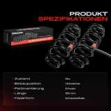 2x Fahrwerksfeder Hinterachse für Seat Leon 1P1 1.4L 1.6L 1.8L 2.0L 2005-2012