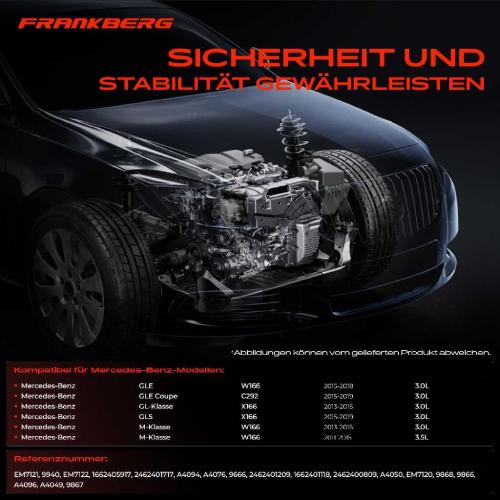 2x Motorlager Getriebelagerlager Vorne und Hinten für Mercedes-Benz GLE W166 Bild 2x Motorlager Getriebelagerlager Vorne und Hinten für Mercedes-Benz GLE W166