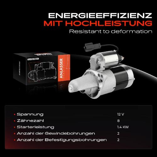 Frankberg 1x Anlasser Starter für Nissan 100 NX Almera I Hatchback Primera Traveller Sunny III Liftback 1990-2008 Bild Frankberg 1x Anlasser Starter für Nissan 100 NX Almera I Hatchback Primera Traveller Sunny III Liftback 1990-2008