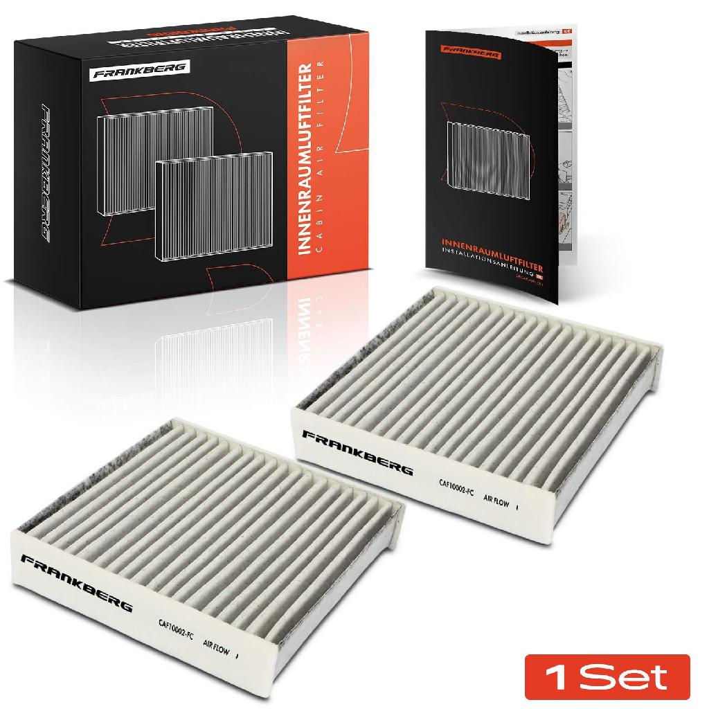 2x Innenraumfilter Aktivkohle für Citroën C3 II C4 Peugeot 207 208 2008 DS3