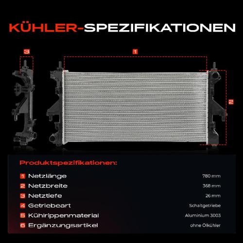 1x Kühler Wasserkühler Motorkühler für Fiat Ducato Peugeot Boxer 2.2L Bild 1x Kühler Wasserkühler Motorkühler für Fiat Ducato Peugeot Boxer 2.2L