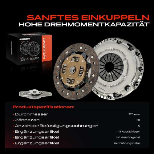 Frankberg 1x Kupplungssatz für VW Load UP Polo Van Taigo T-Cross Touran UP! Audi A1 City Carver Sportback Seat Skoda Bild Frankberg 1x Kupplungssatz für VW Load UP Polo Van Taigo T-Cross Touran UP! Audi A1 City Carver Sportback Seat Skoda