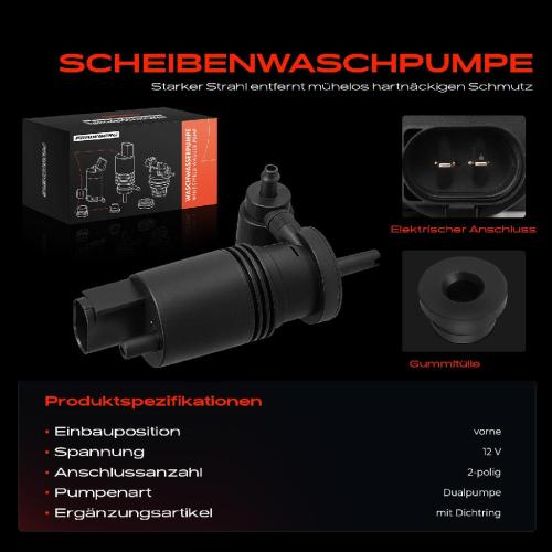 1x Waschwasserpumpe Scheibenreinigung Vorne für Mercedes-Benz W176 W242 W246 X117 Bild 1x Waschwasserpumpe Scheibenreinigung Vorne für Mercedes-Benz W176 W242 W246 X117