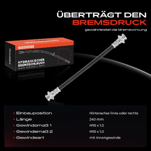 1x Bremsschlauch Bremsschläuche Hinterachse Links oder Rechts für Suzuki SX4 EY GY Swift IV FZ NZ Bild 1x Bremsschlauch Bremsschläuche Hinterachse Links oder Rechts für Suzuki SX4 EY GY Swift IV FZ NZ