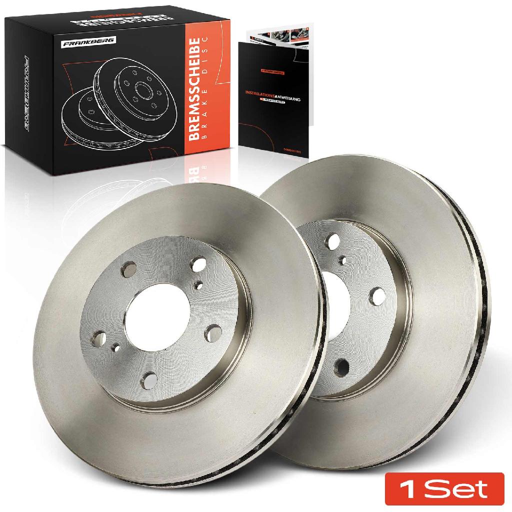 Frankberg 2x Bremsscheiben Vorderachse für Mercedes-Benz Vario Kipper B667 B668 B670 1976-2014