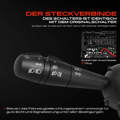 1x Kombischalter Lenkstockschalter für Dacia Duster Logan 2 Renault Clio 4 Twingo Bild 1x Kombischalter Lenkstockschalter für Dacia Duster Logan 2 Renault Clio 4 Twingo
