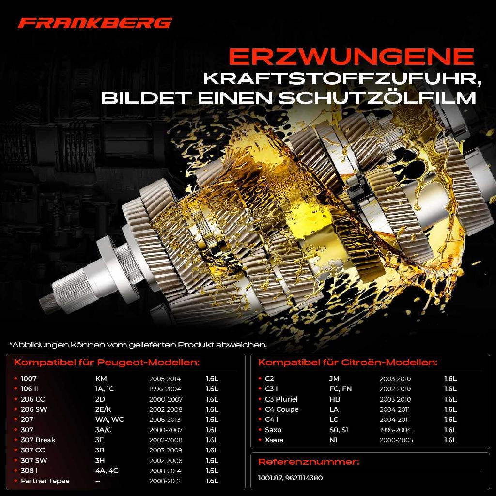 1x Ölpumpe für Citroën Berlingo C2-C4 Saxo Xsara 206 307 1.6L Bj ab 1996