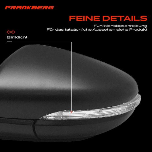 Frankberg 1x Au enspiegel Links f r VW Golf VI 5K1 1.2L 1.4L 1.6L 1.8L 2.0L 2.5L 2008-2013 Bild Frankberg 1x Au enspiegel Links f r VW Golf VI 5K1 1.2L 1.4L 1.6L 1.8L 2.0L 2.5L 2008-2013