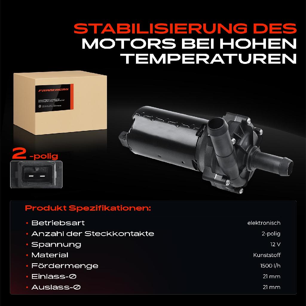 1x Zusatzwasserpumpe Standheizung für Land Rover Range Rover III IV Sport Discovery