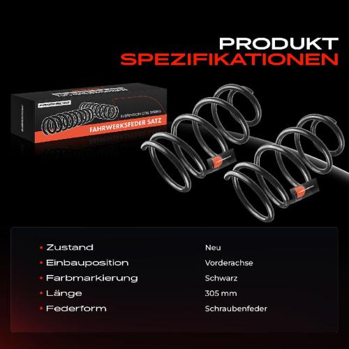 Frankberg 2x Fahrwerksfeder Vorderachse für Ford Focus II DA DP HCP 2.5L 2005-2012 Bild Frankberg 2x Fahrwerksfeder Vorderachse für Ford Focus II DA DP HCP 2.5L 2005-2012
