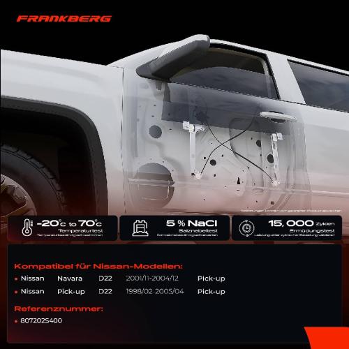 Frankberg 1x Fensterheber Vorne Rechts für Nissan Pick-up D22 1998-2005 Bild Frankberg 1x Fensterheber Vorne Rechts für Nissan Pick-up D22 1998-2005