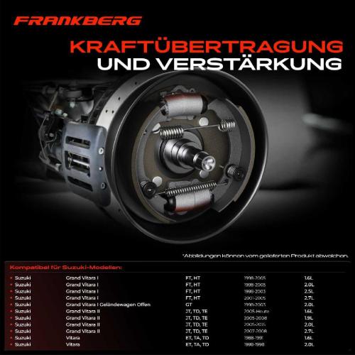 2x Radbremszylinder Hinten für Suzuki Vitara Grand Vitara I 1.6L Bild 2x Radbremszylinder Hinten für Suzuki Vitara Grand Vitara I 1.6L