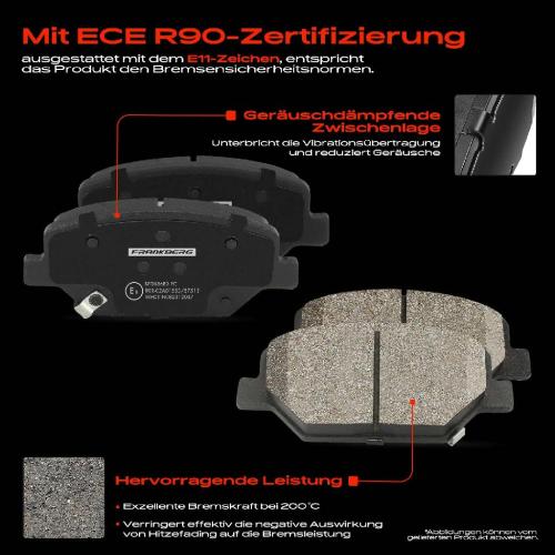 4x Bremsbeläge Vorderachse für Opel Insignia B Country Tourer Grand Sport 1.5L 1.6L 2017-2025 Bild 4x Bremsbeläge Vorderachse für Opel Insignia B Country Tourer Grand Sport 1.5L 1.6L 2017-2025