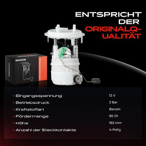 Frankberg 1x Kraftstoffpumpe für Citroën C4 I Stufenheck Peugeot 307 Break SW 308 1.6L 2.0L 1.4L 2002-2014 Bild Frankberg 1x Kraftstoffpumpe für Citroën C4 I Stufenheck Peugeot 307 Break SW 308 1.6L 2.0L 1.4L 2002-2014