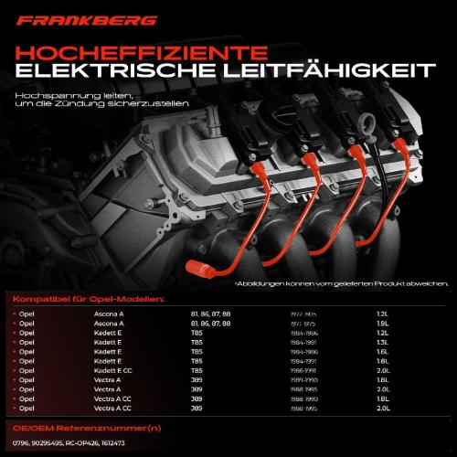 5x Zündleitungssatz Zündkabel für Opel Ascona A B C Corsa Kadett Omega Vectra Bild 5x Zündleitungssatz Zündkabel für Opel Ascona A B C Corsa Kadett Omega Vectra