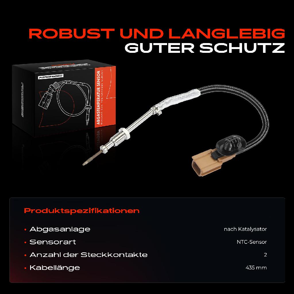 1x Abgastemperatursensor für Renault Master Nissan X-Trail Opel