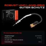 1x Abgastemperatursensor für Renault Master Nissan X-Trail Opel
