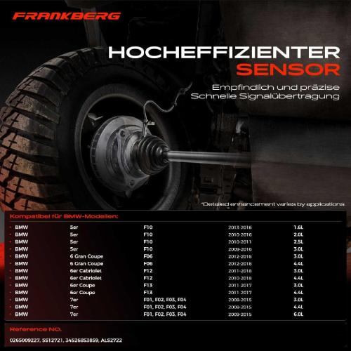 2x ABS Sensor Vorne für BMW F10 F07 F11 F06 F12 F13 F01 F02 F03 F04 2.0L 1.6L 2.5L 2008-2018 Bild 2x ABS Sensor Vorne für BMW F10 F07 F11 F06 F12 F13 F01 F02 F03 F04 2.0L 1.6L 2.5L 2008-2018