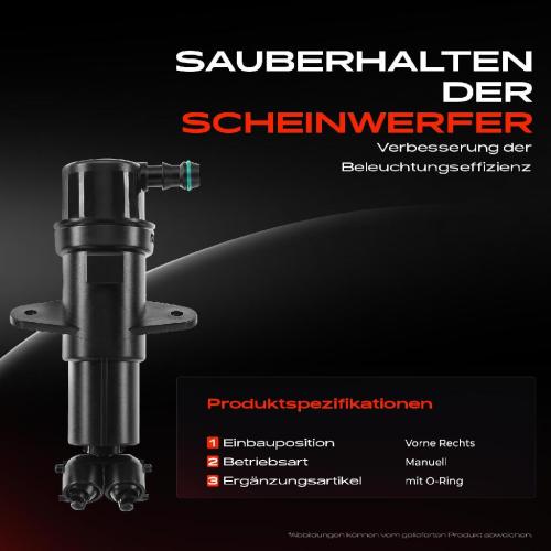 1x Scheinwerferreinigung Waschwasserdüse Vorne Rechts für BMW X3 E83 2.5L 3.0L 2006-2010 Bild 1x Scheinwerferreinigung Waschwasserdüse Vorne Rechts für BMW X3 E83 2.5L 3.0L 2006-2010