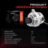 1x Lichtmaschine Generator für Jeep Cherokee KJ Wrangler II TJ 2001-2008 2.4L