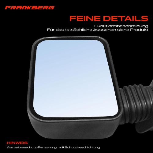 Frankberg 1x Außenspiegel Links für Fiat Fiorino Kasten/MPV Pick-up 146 1997-2001 Bild Frankberg 1x Außenspiegel Links für Fiat Fiorino Kasten/MPV Pick-up 146 1997-2001
