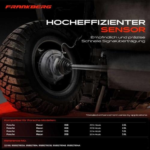 2x ABS Sensor vorne und hinten für Porsche Macan 95B 2.0L 2.9L 3.0L 3.6L Bj ab 2014 Bild 2x ABS Sensor vorne und hinten für Porsche Macan 95B 2.0L 2.9L 3.0L 3.6L Bj ab 2014