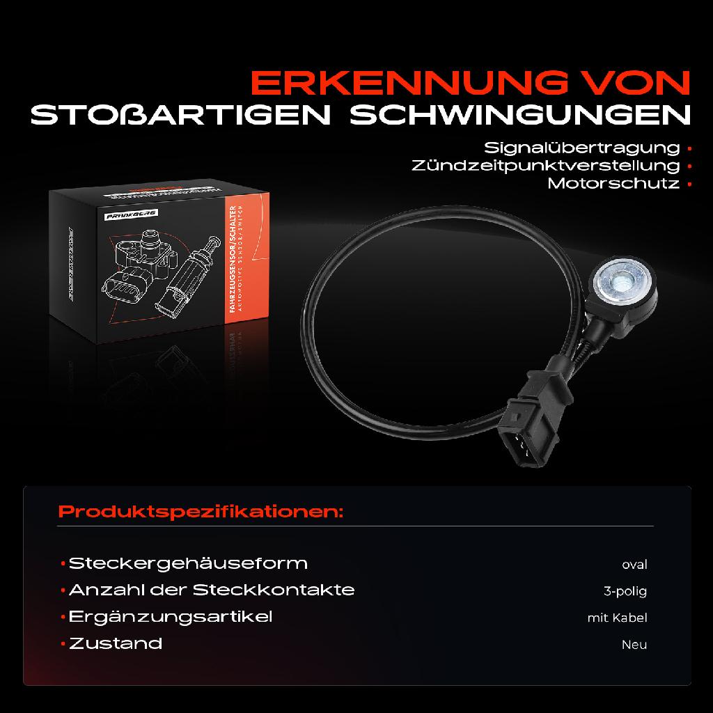 1x Klopfsensor Klopfgeber für Alfa Romeo 164 Citroën XM Fiat Punto Hyundai Lancia Opel Volvo