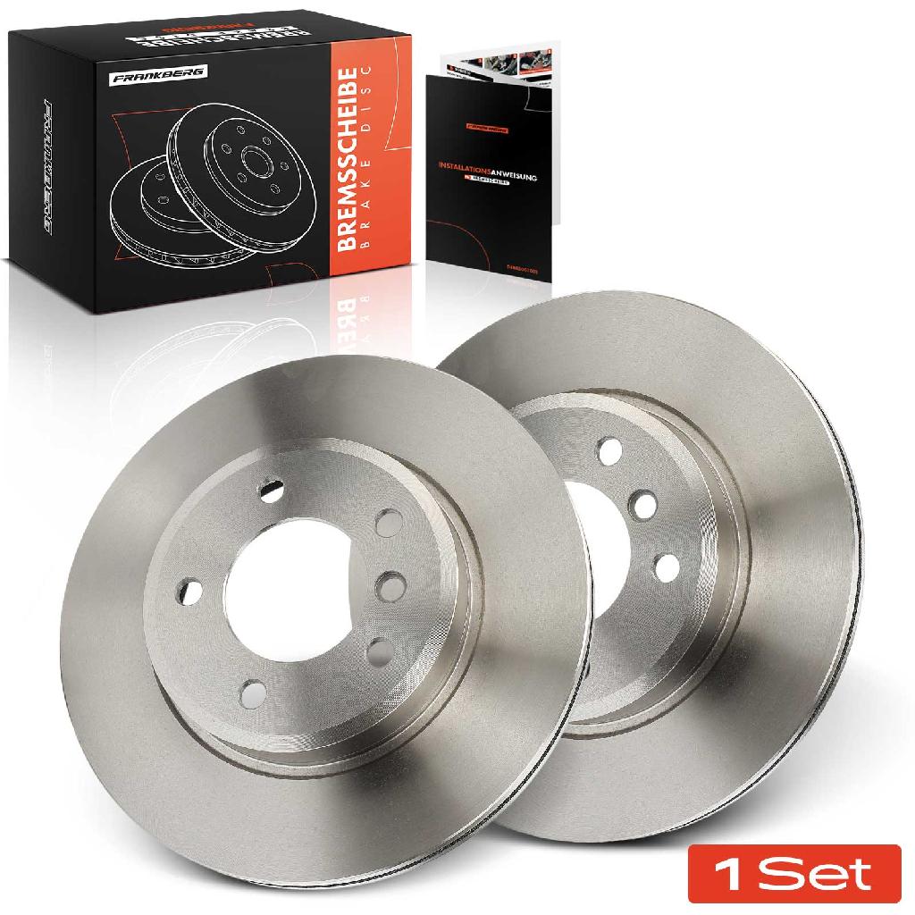Frankberg 2x Bremsscheiben Vorderachse für BMW 3er Cabriolet Compact Coupe E46 E36 E85 1998-2008