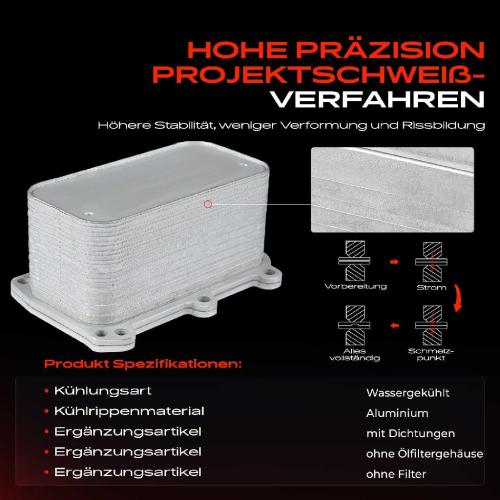 1x Ölkühler Motoröl für Mercedes-Benz W205 A205 C205 S205 W213 A238 C238 S213 X253 Bild 1x Ölkühler Motoröl für Mercedes-Benz W205 A205 C205 S205 W213 A238 C238 S213 X253