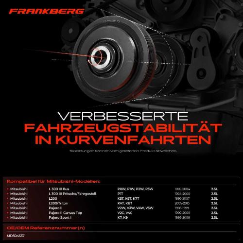 1x Riemenscheibe Kurbelwelle für Mitsubishi L200 L 300 III Pajero II Pajero Sport I Bild 1x Riemenscheibe Kurbelwelle für Mitsubishi L200 L 300 III Pajero II Pajero Sport I