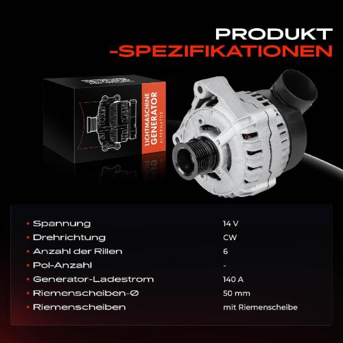 1x Lichtmaschine Generator für BMW 3er E36 E46 320i 323i 325i 328i 5er E34 520 Bild 1x Lichtmaschine Generator für BMW 3er E36 E46 320i 323i 325i 328i 5er E34 520
