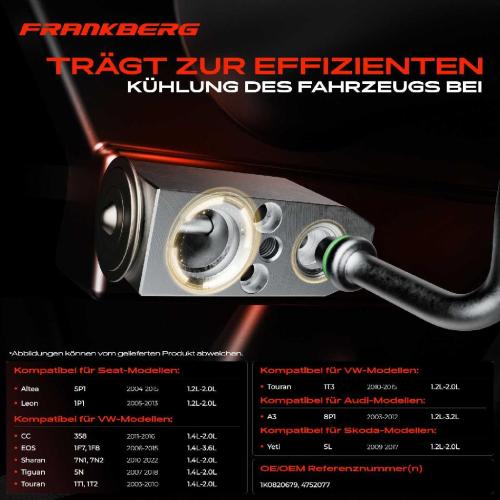 1x Expansionsventil Klimaanlage für VW Golf V Passat Audi A3 8P1 TT Seat Leon Skoda Bild 1x Expansionsventil Klimaanlage für VW Golf V Passat Audi A3 8P1 TT Seat Leon Skoda