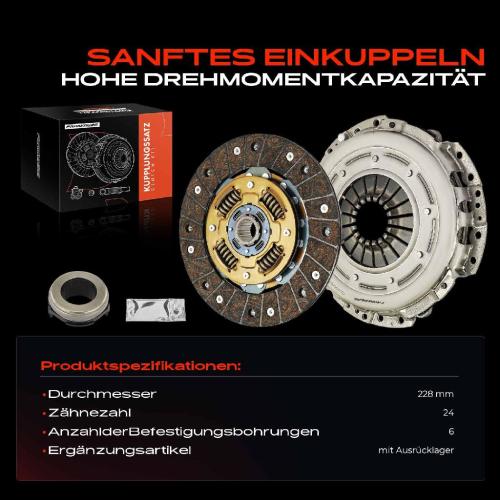 Frankberg 1x Kupplungssatz für Honda Accord V VI Civic Aerodeck Fastback Land Rover Freelander Soft Top MG ZR ZS Bild Frankberg 1x Kupplungssatz für Honda Accord V VI Civic Aerodeck Fastback Land Rover Freelander Soft Top MG ZR ZS