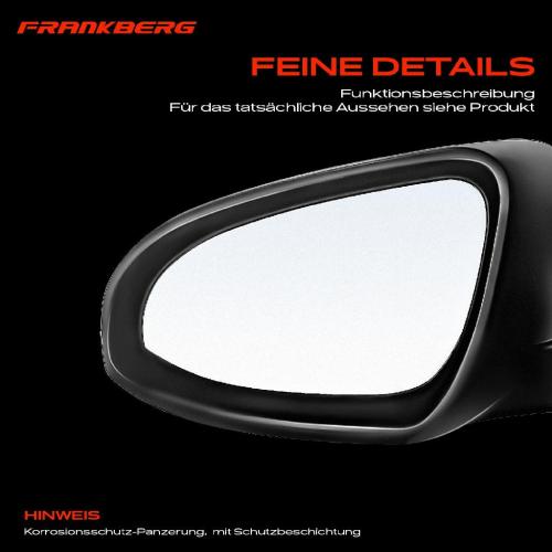 Frankberg 1x Außenspiegel Links für Citroën C1 II Peugeot 108 Toyota Aygo PA PS B4 Bild Frankberg 1x Außenspiegel Links für Citroën C1 II Peugeot 108 Toyota Aygo PA PS B4