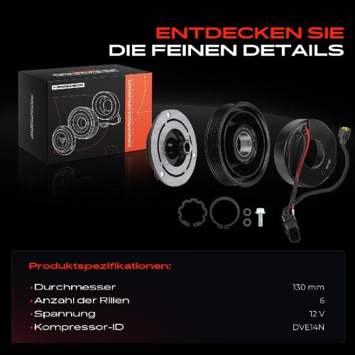 1x Magnetkupplung Klimakompressor für Hyundai Kona OS OSE OSI 1.6L Bild 1x Magnetkupplung Klimakompressor für Hyundai Kona OS OSE OSI 1.6L